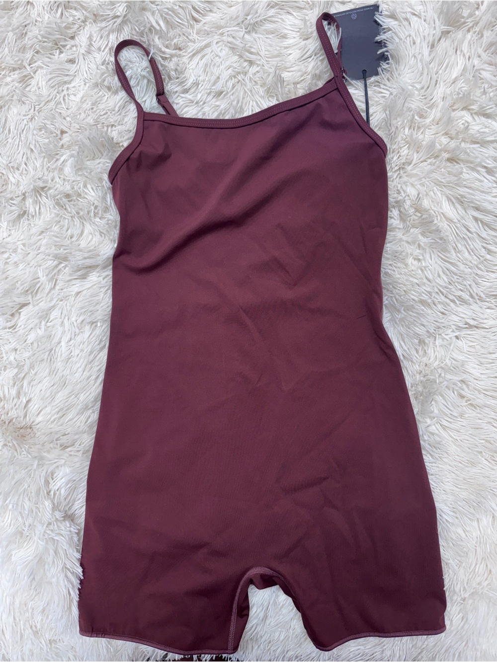 It’s Now Cool Contour Swim Pull-On Romper - Maroon, Women’s Small - Picture 4 of 6